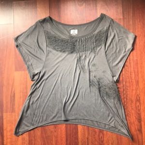 Converse Asymmetrical Gray Shirt